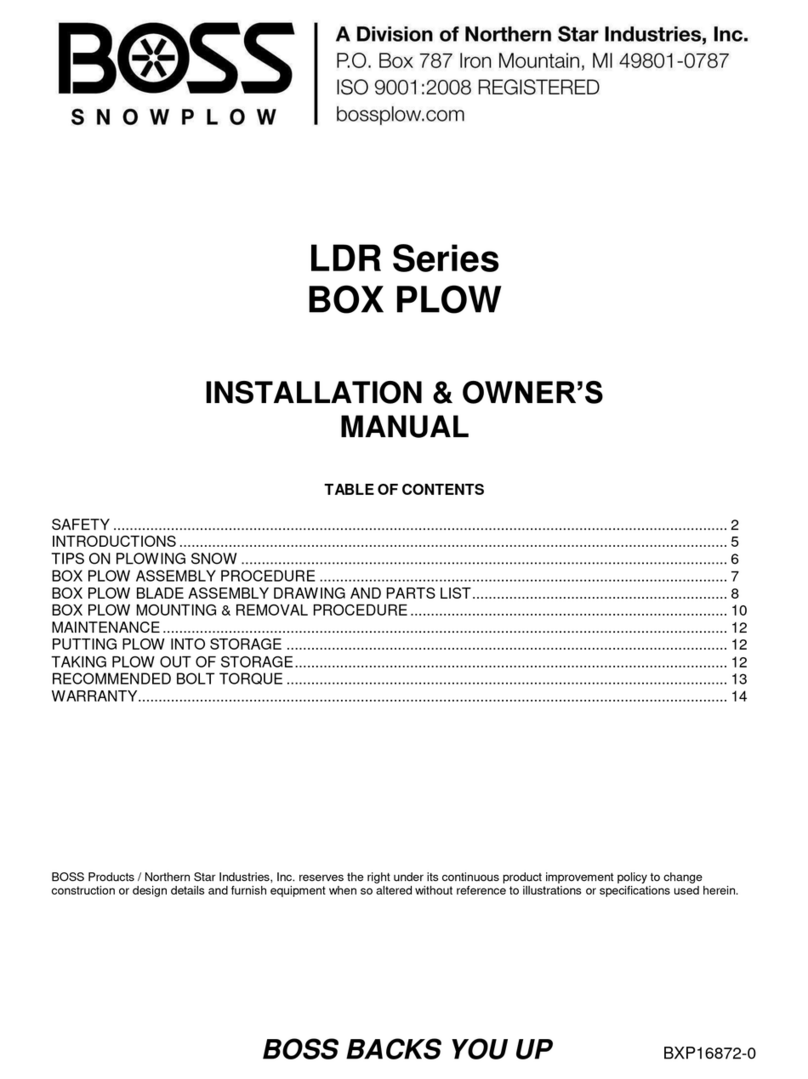 BOSSCO LDR Series Installation & owner's manual