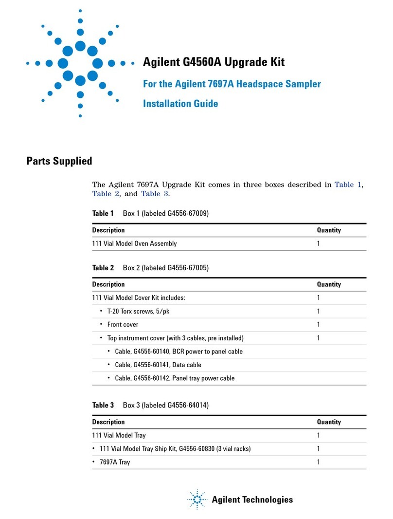 Agilent Technologies G4560A installation guide