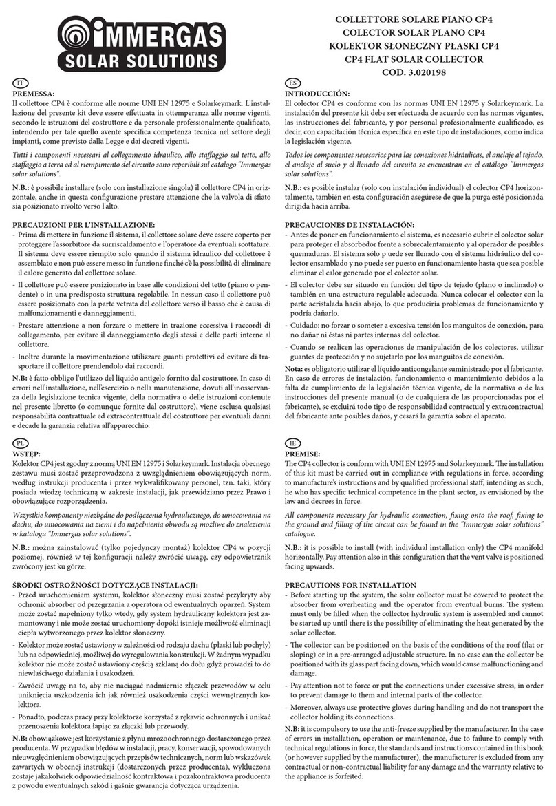 Immergas CP4 XL/M User manual