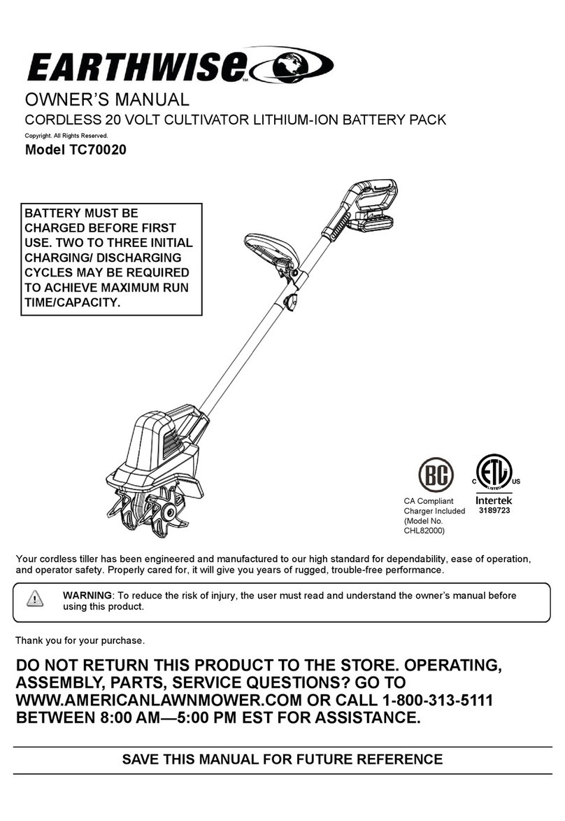 EarthWise TC70020 owner's manual