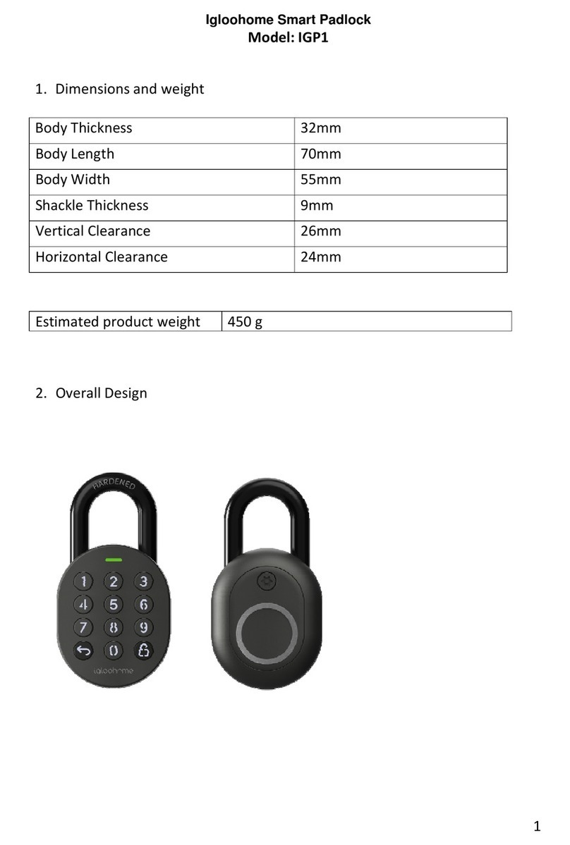 Igloohome IGP1 User manual Igloohome IGP1 User manual