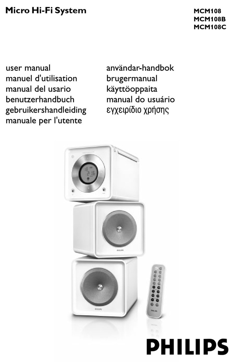 Philips MCM108 User manual