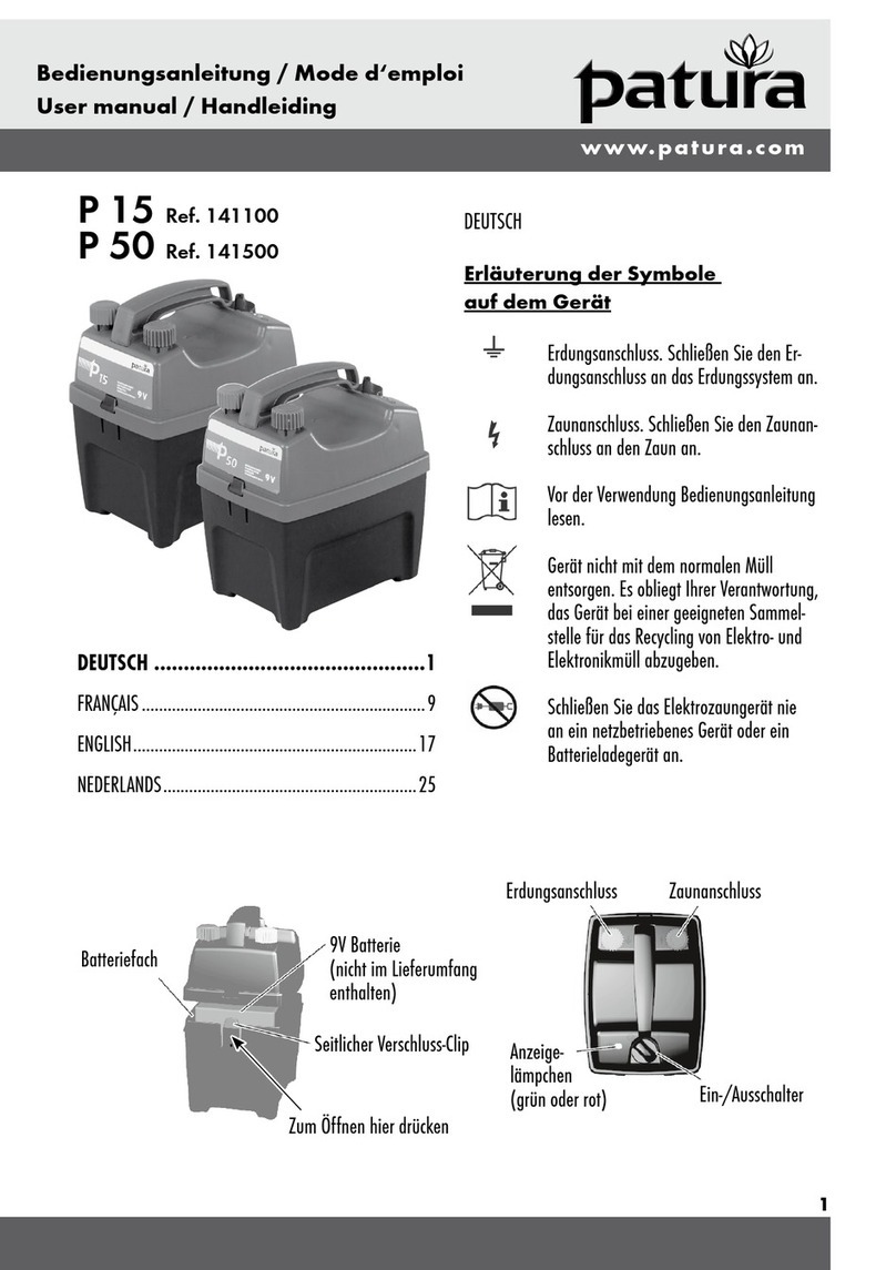 patura P 15 user manual