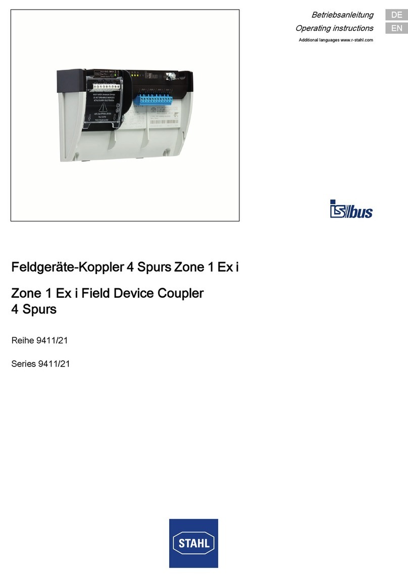 Stahl 9411/21 Series operating instructions