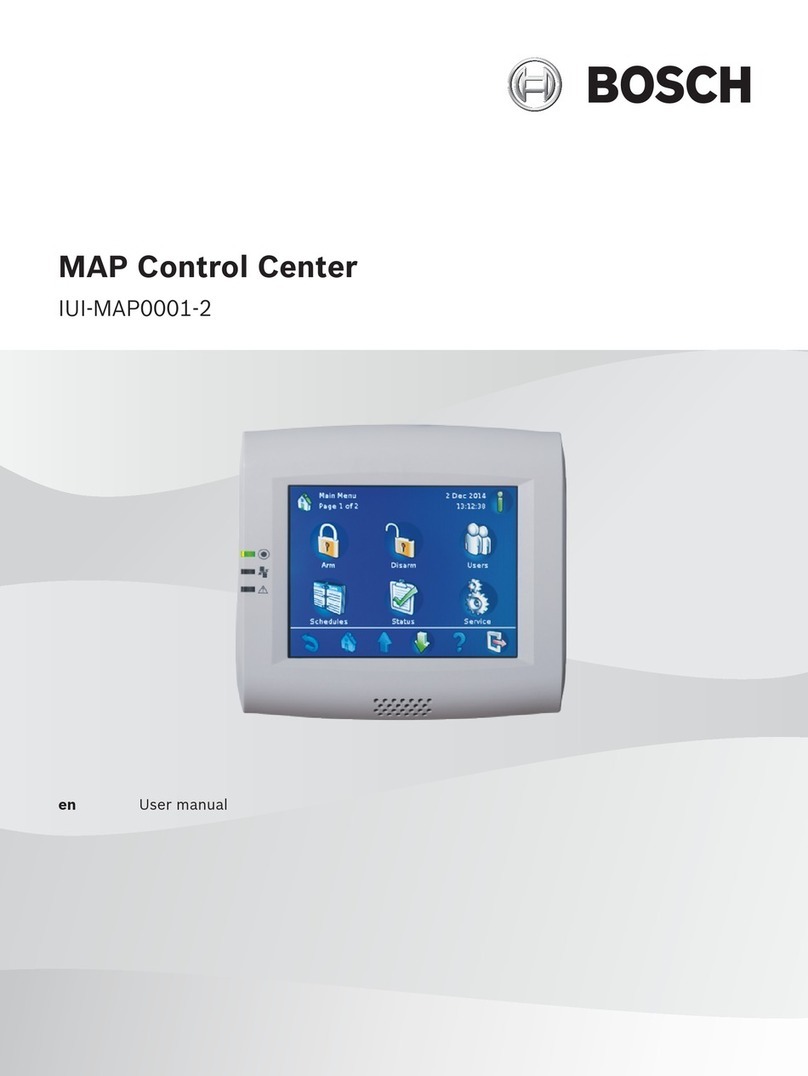 Bosch MAP Control Center IUI-MAP0001-2 User manual