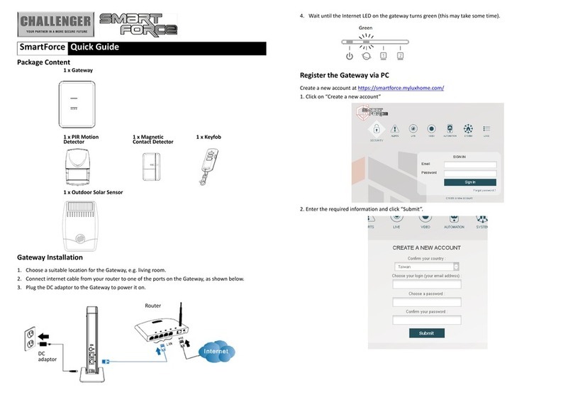 Challenger SMART FORCE User manual Challenger SMART FORCE User manual