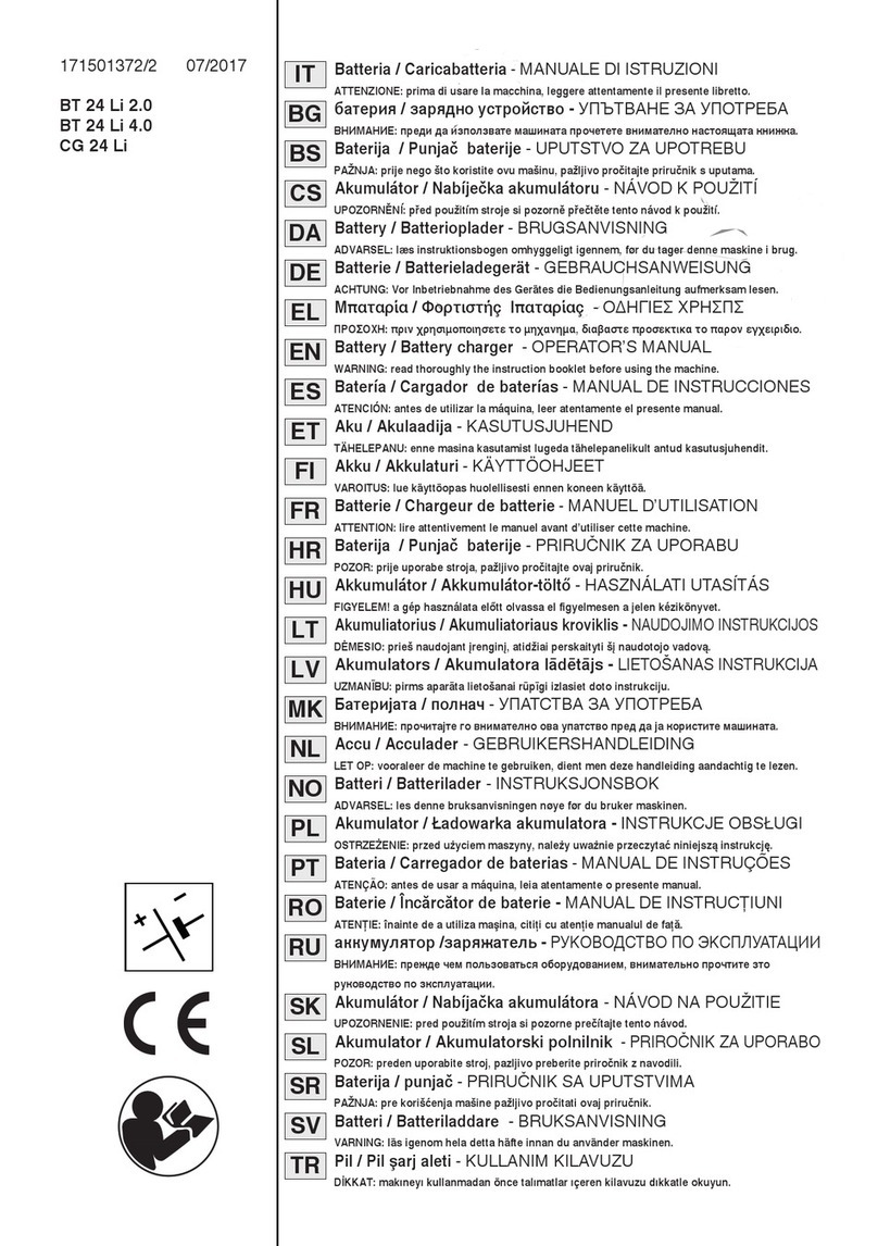 Stiga BT 24 Li 2.0 Operator's manual