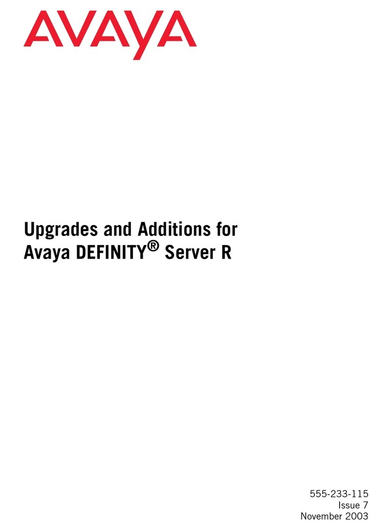 Avaya DEFINITY Server R manual