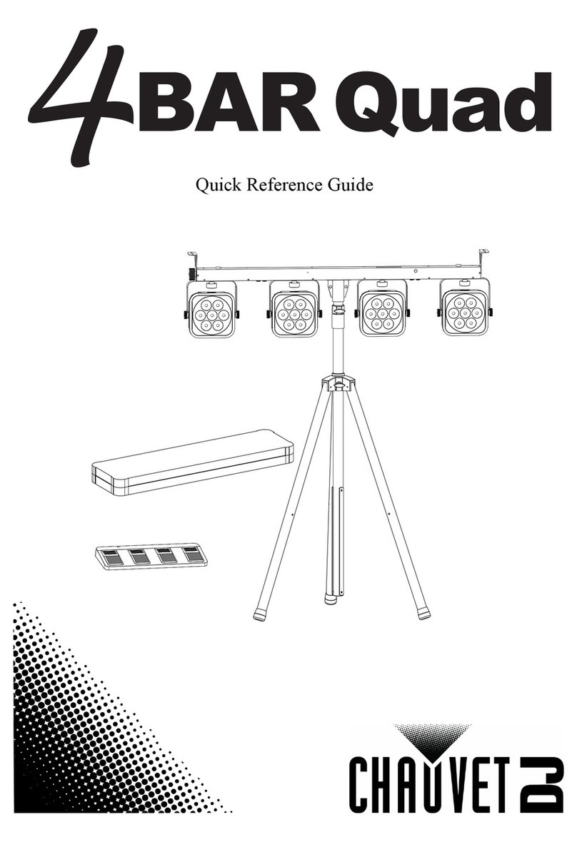 Chauvet DJ 4Bar Quad Quick reference guide