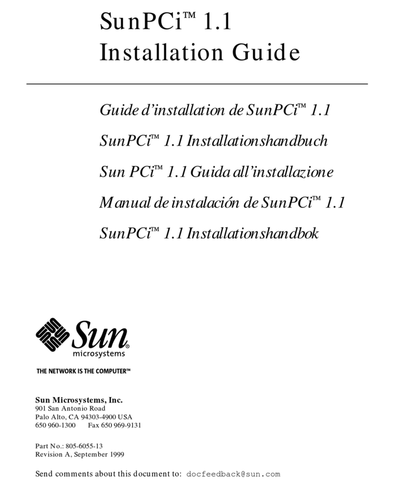Sun Microsystems SunPCi 1.1 installation guide