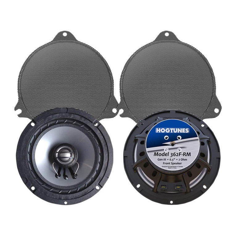 Hogtunes 362F-RM installation manual