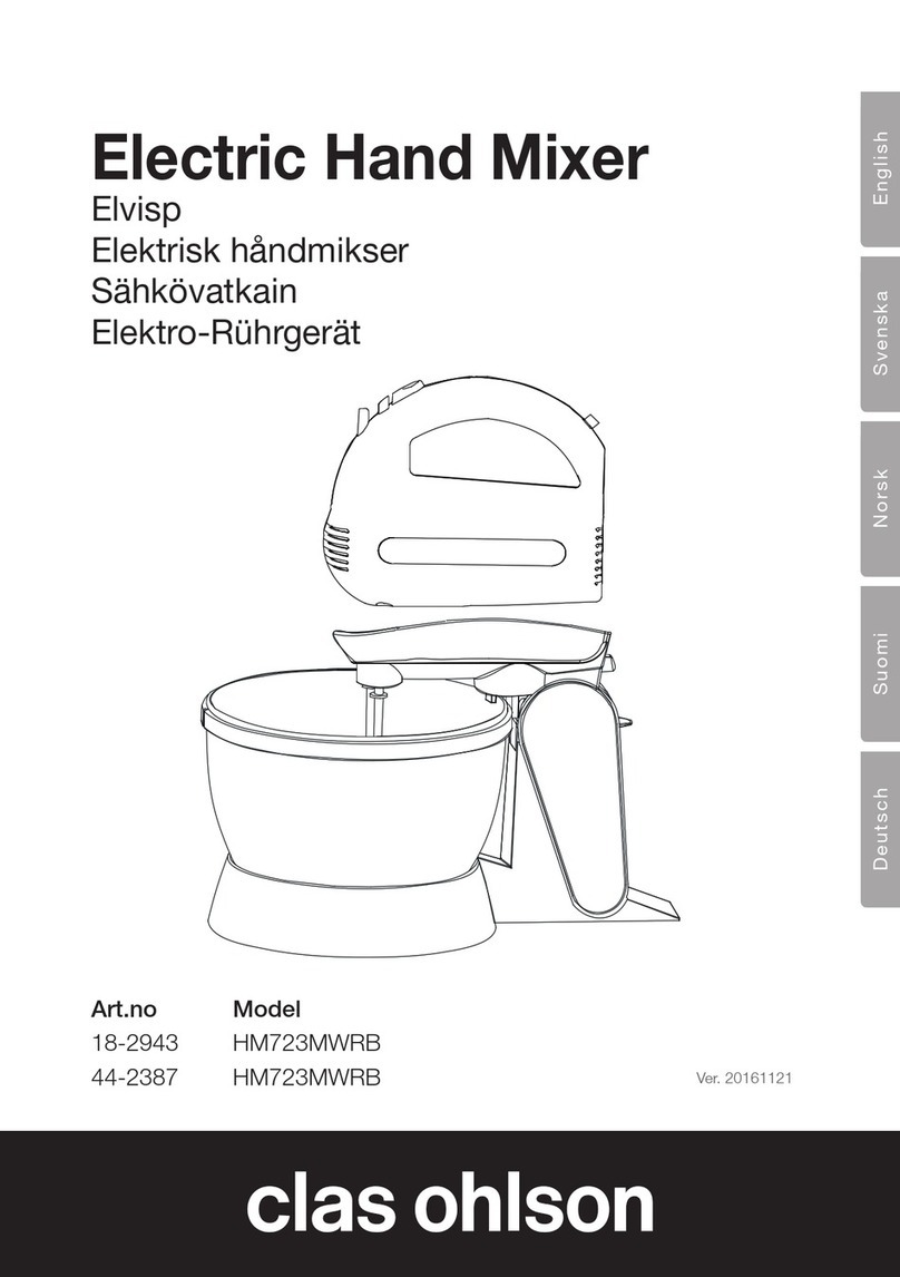 Clas Ohlson HM723MWRB instruction manual Clas Ohlson HM723MWRB instruction manual