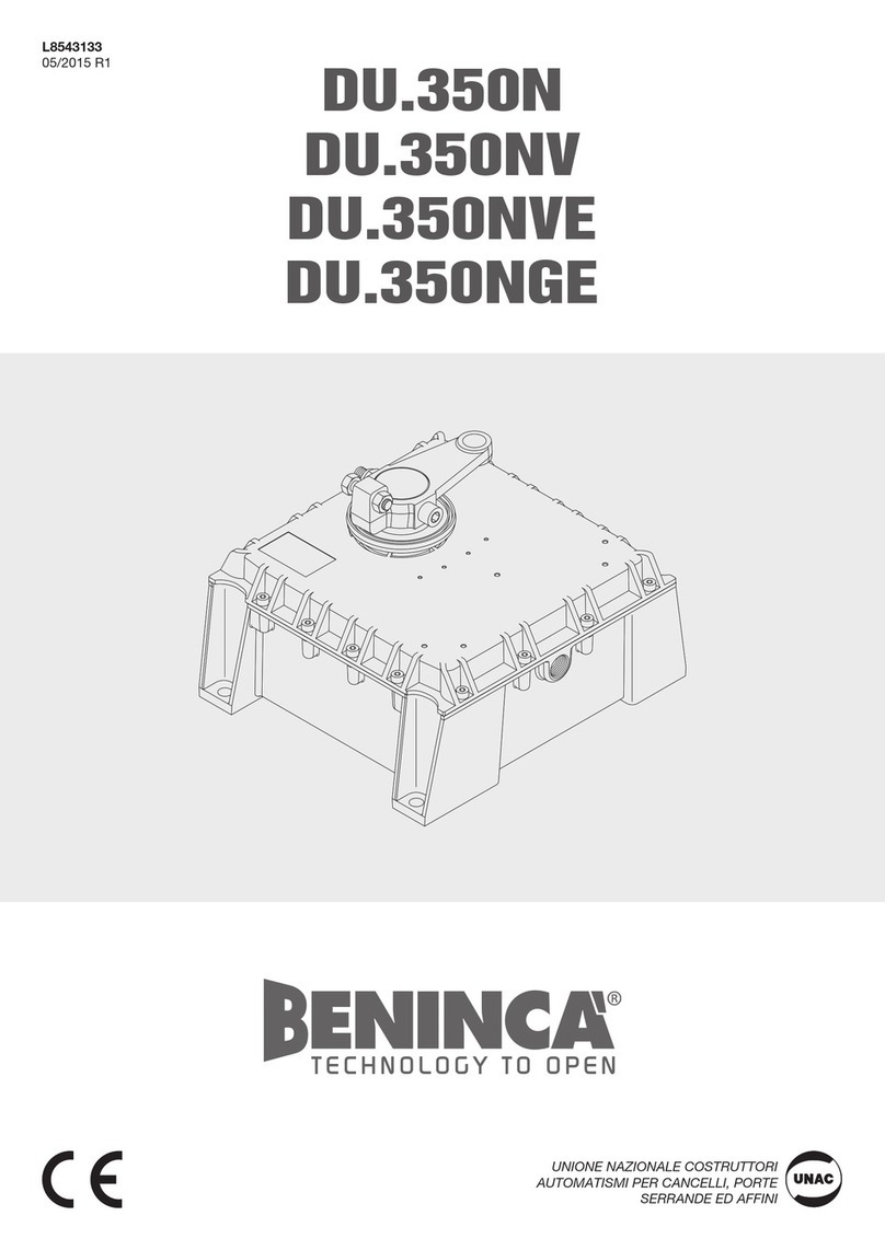 Beninca DU.350N quick guide
