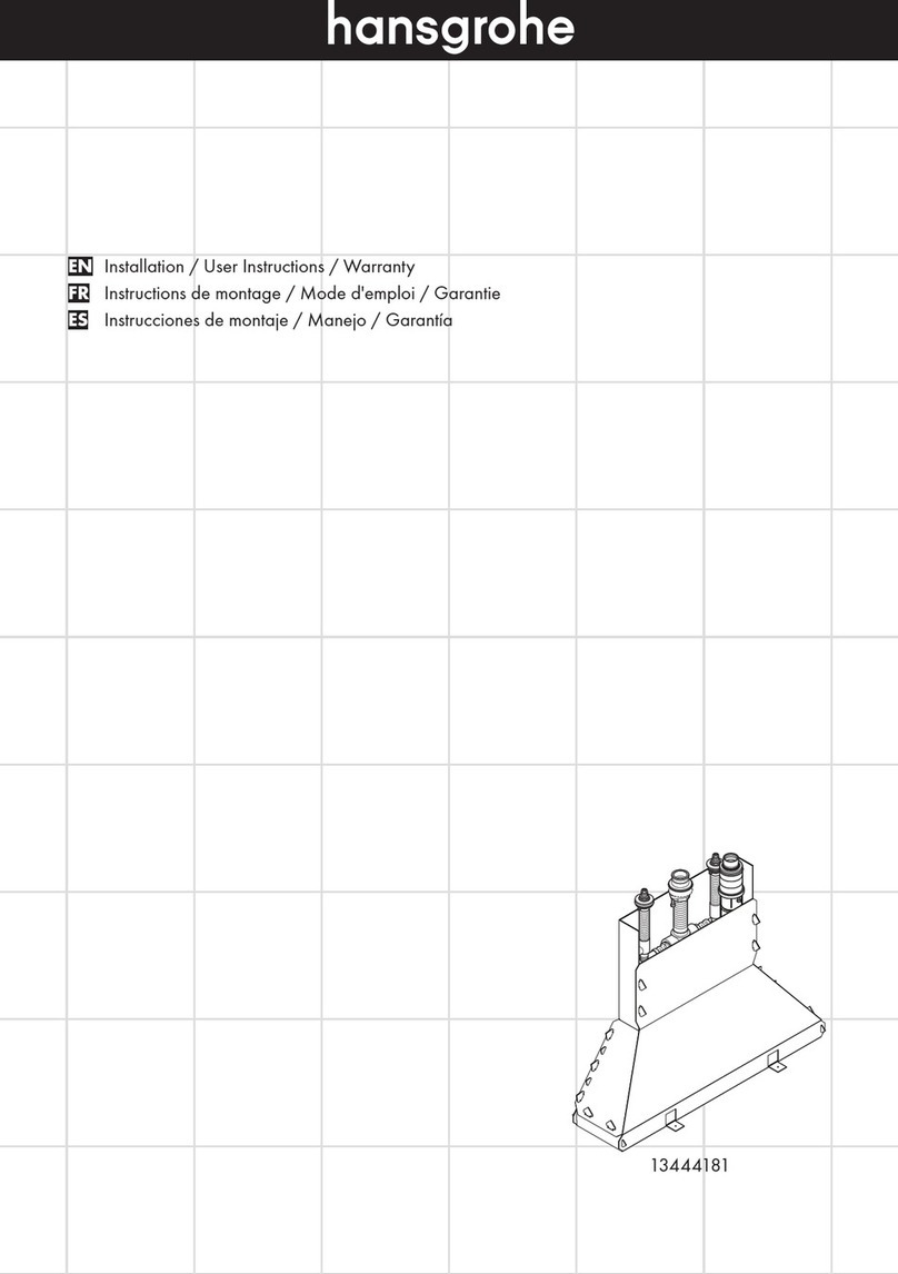 Hans Grohe 13444181 Installation/User Instructions/Warranty