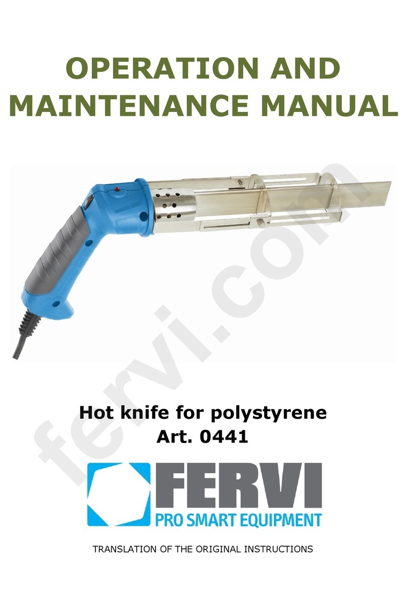 Fervi 0441 Operation and maintenance manual