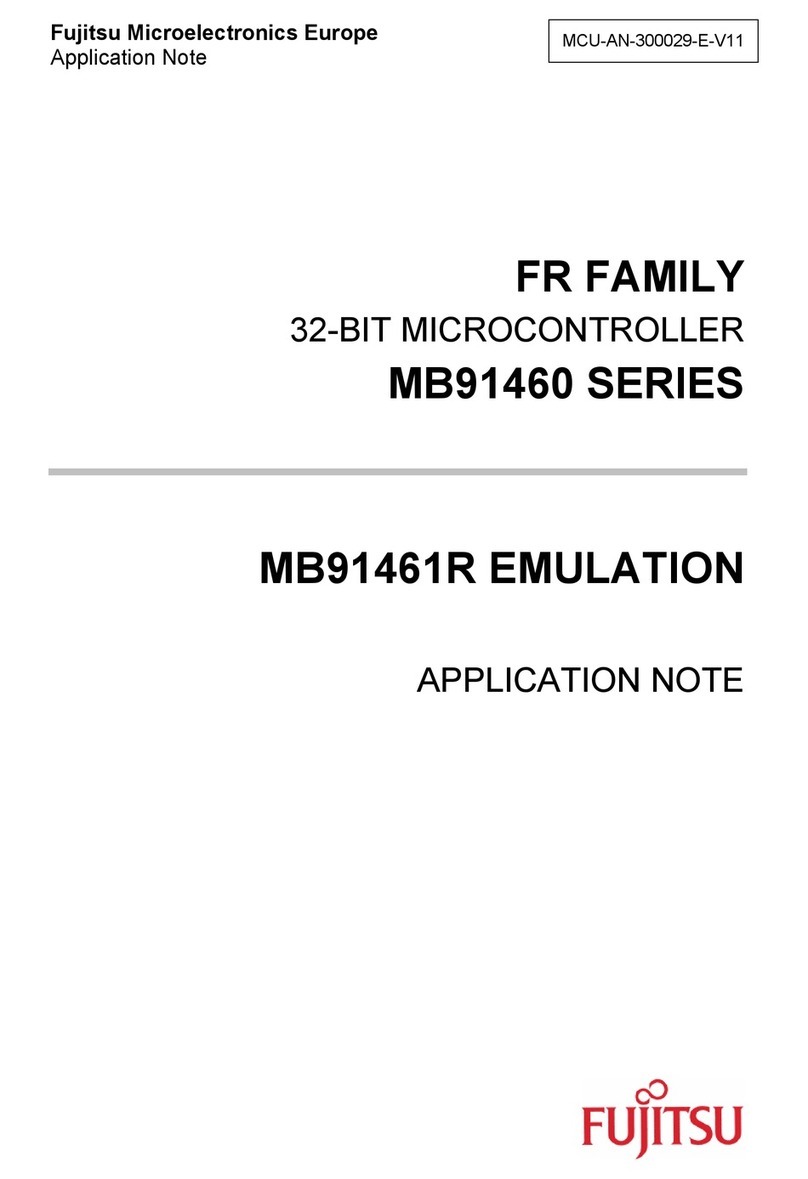 Fujitsu MB91460 SERIES Installation and operating instructions