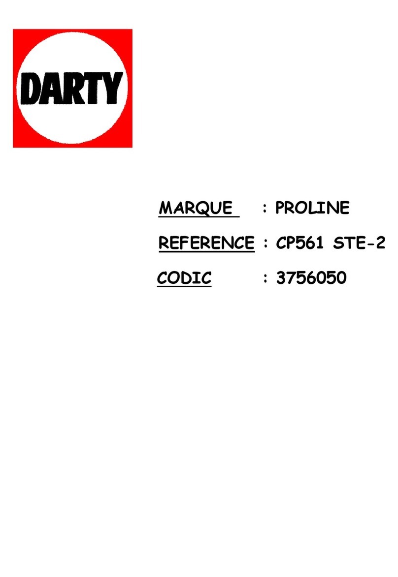 Proline CP561 STE-2 User manual Proline CP561 STE-2 User manual