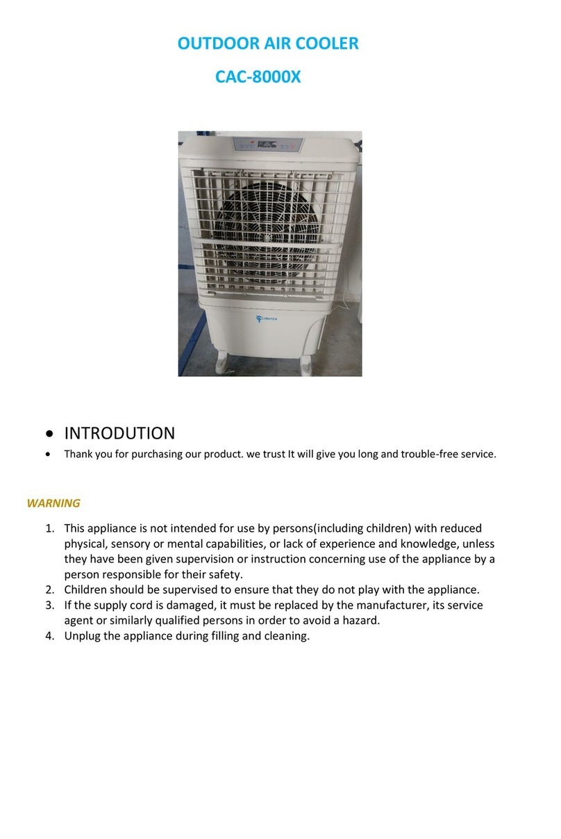 Climate+ CAC-8000X User manual Climate+ CAC-8000X User manual