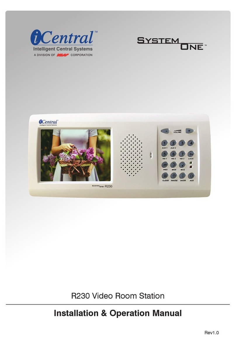 iCentral System One R230 Installation & operation manual