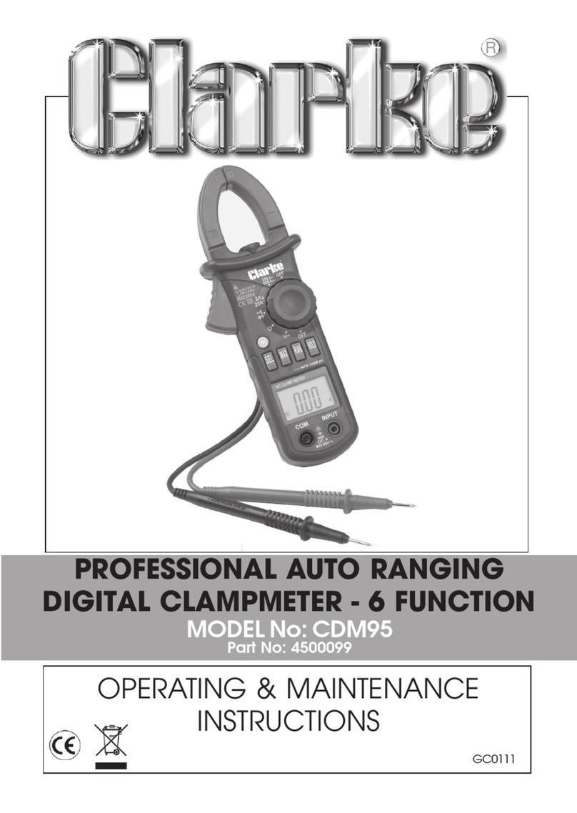 Clarke CDM95 Operation & maintenance instructions