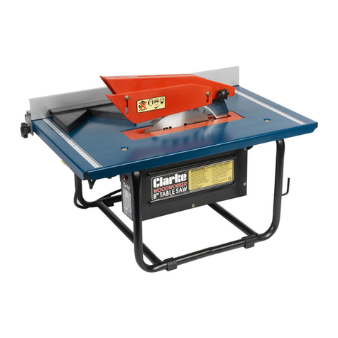 Clarke WOODWORKER CTS800B Installation and operation manual