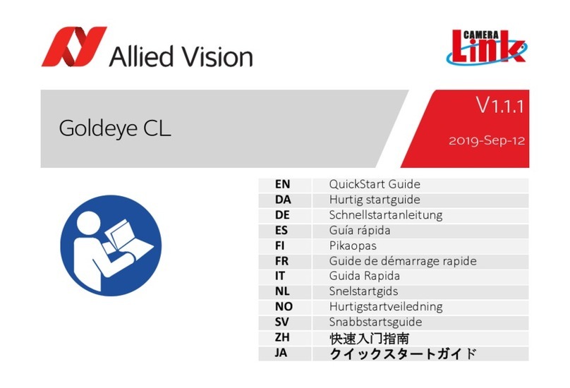 Allied Vision Goldeye CL User manual