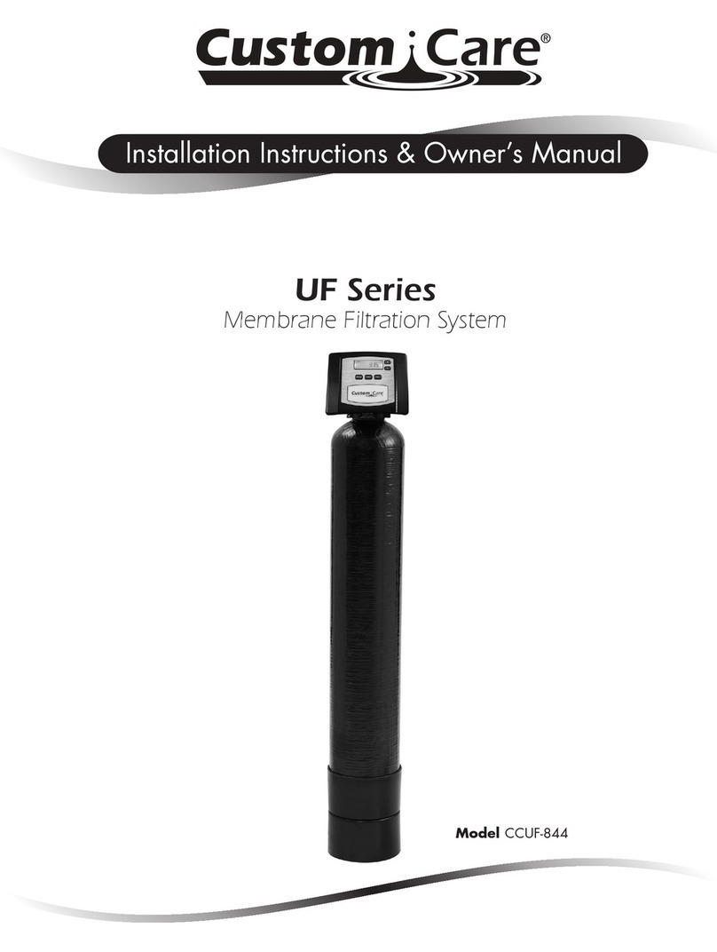 CUSTOM CARE US Series Installation instructions & owner's manual