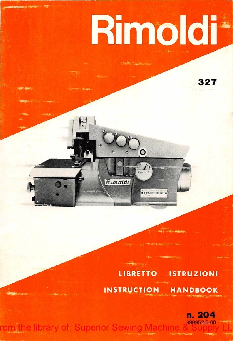 Rimoldi 327 Instruction handbook