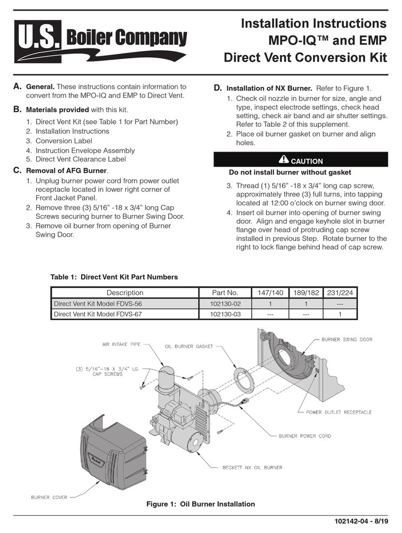 U.S. Boiler Company FDVS-56 User manual