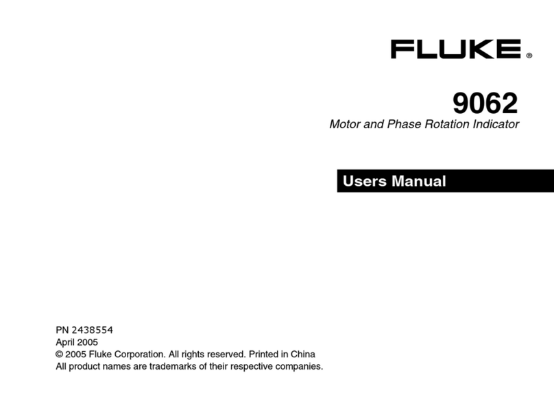 Fluke 9062 User manual