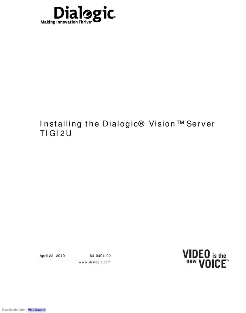 Dialogic Vision TIGI2U Instruction Manual