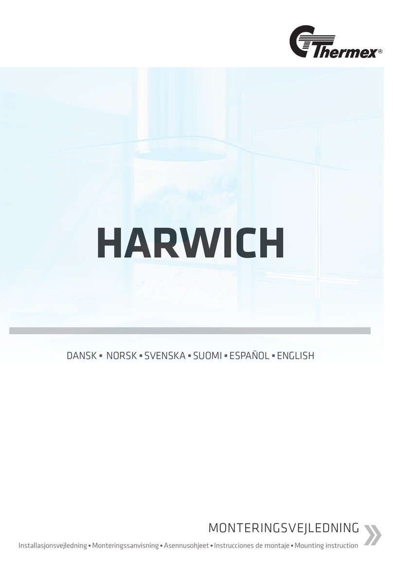 THERMEx HARWICH Mounting instruction
