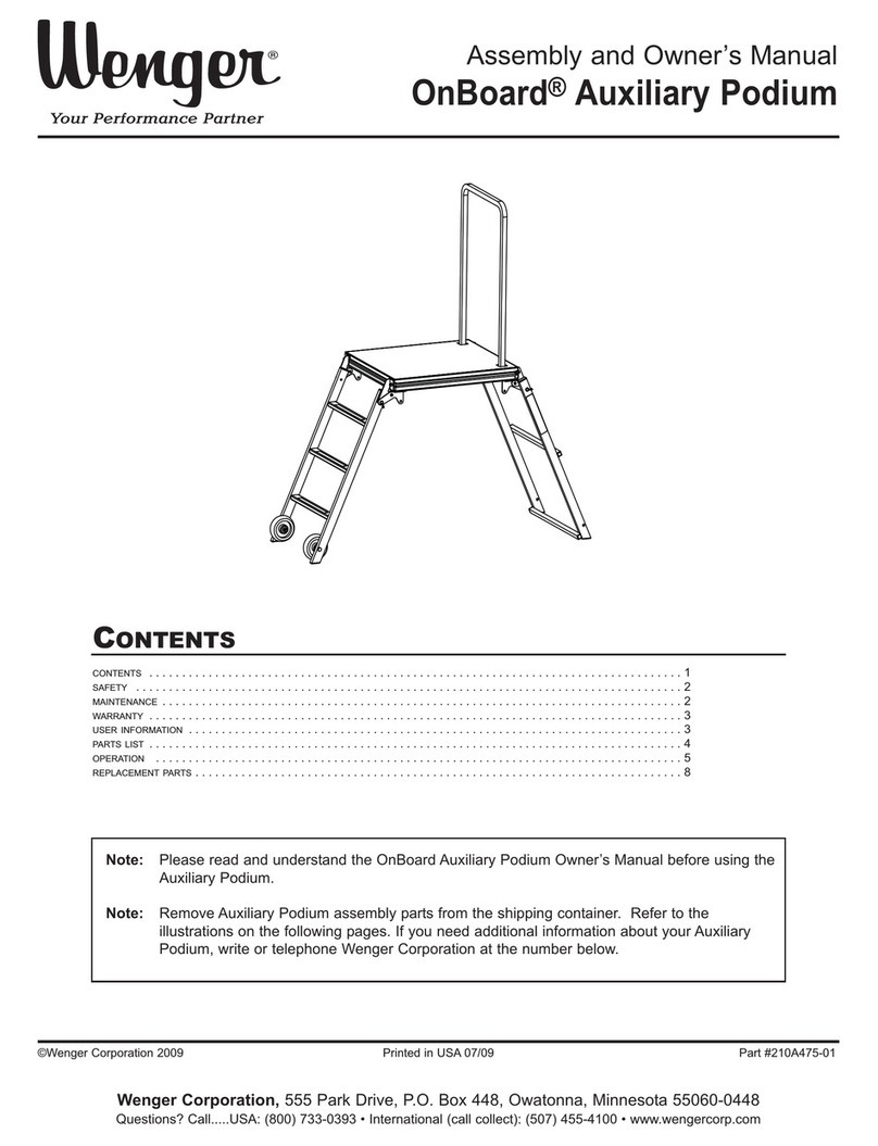 Wenger OnBoard Series Assembly and owner's manual