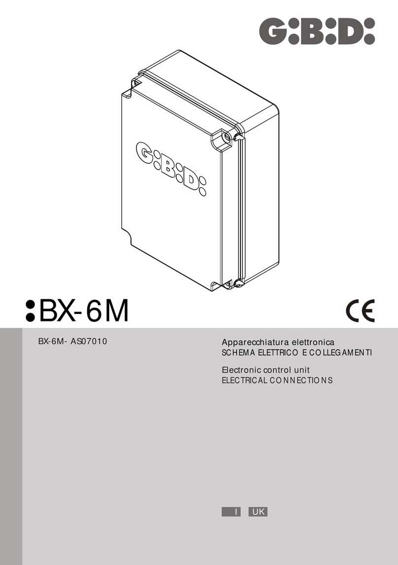 GiBiDi BX-6M User manual