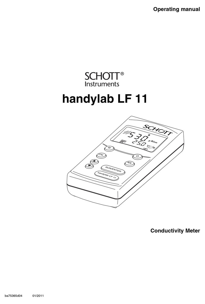 SCHOTT Instruments handylab LF 11 operating manual