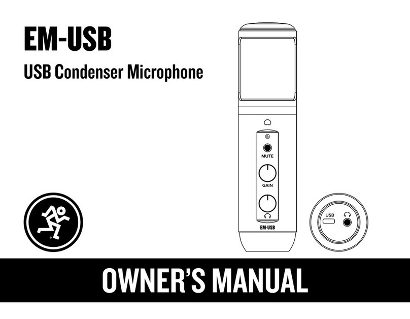 Mackie EM-USB User manual