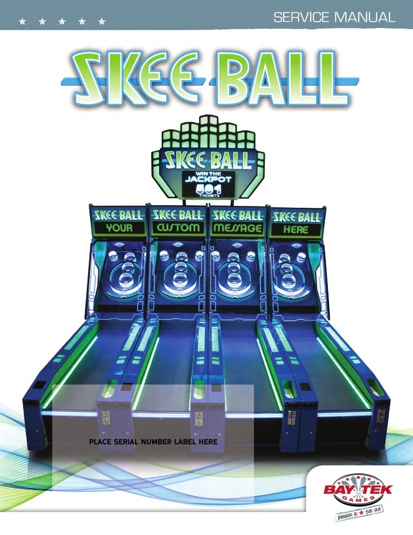Skee Ball 920.822.3951 X 1101 Service manual