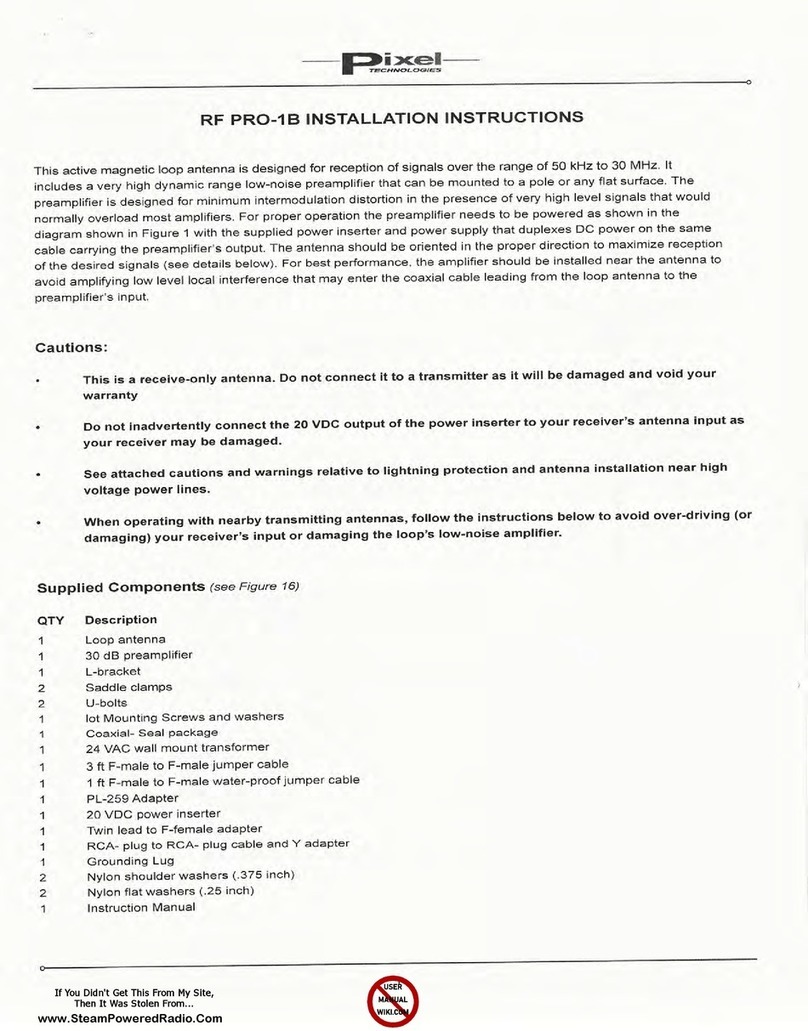 Pixel RF PR0-1 B installation instructions