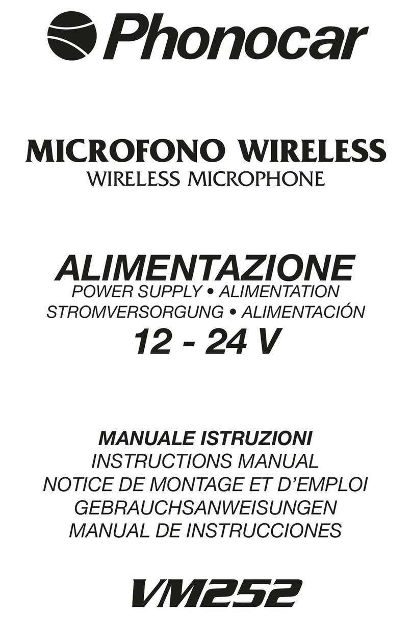 Phonocar VM252 User manual