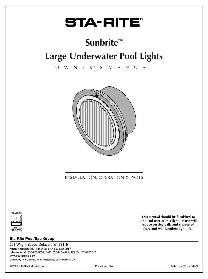 STA-RITE Sunbrite Series owner's manual
