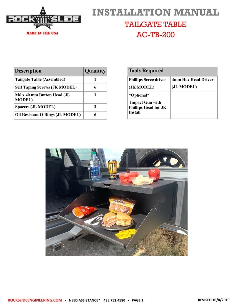 ROCKSLIDE AC-TB-200 installation manual