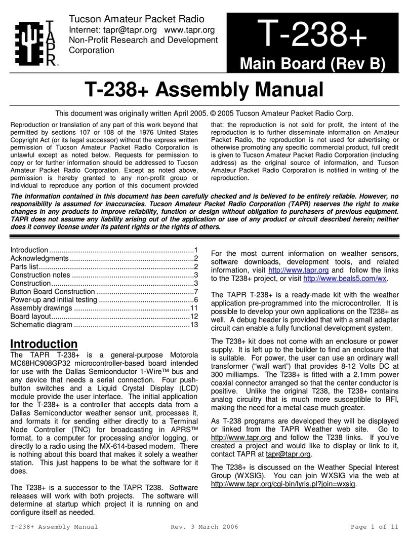 TAPR T-238+ Assembly manual