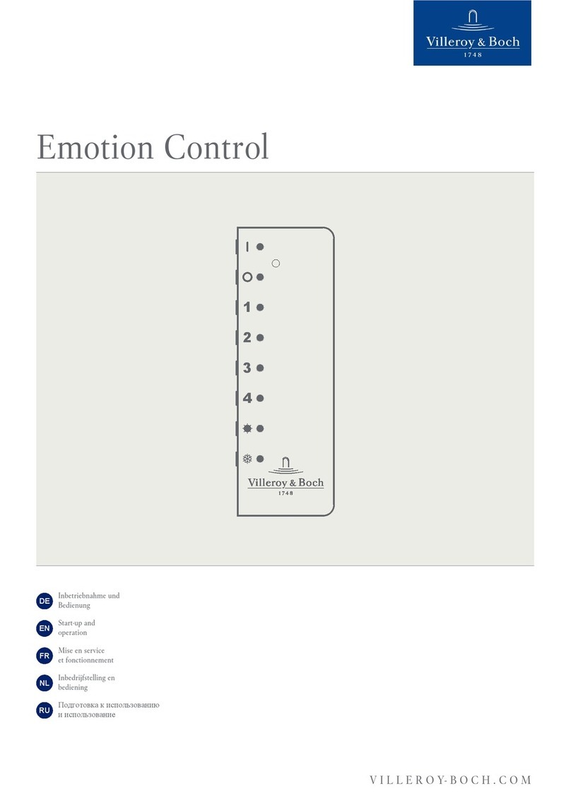 Villeroy & Boch Emotion Control User guide