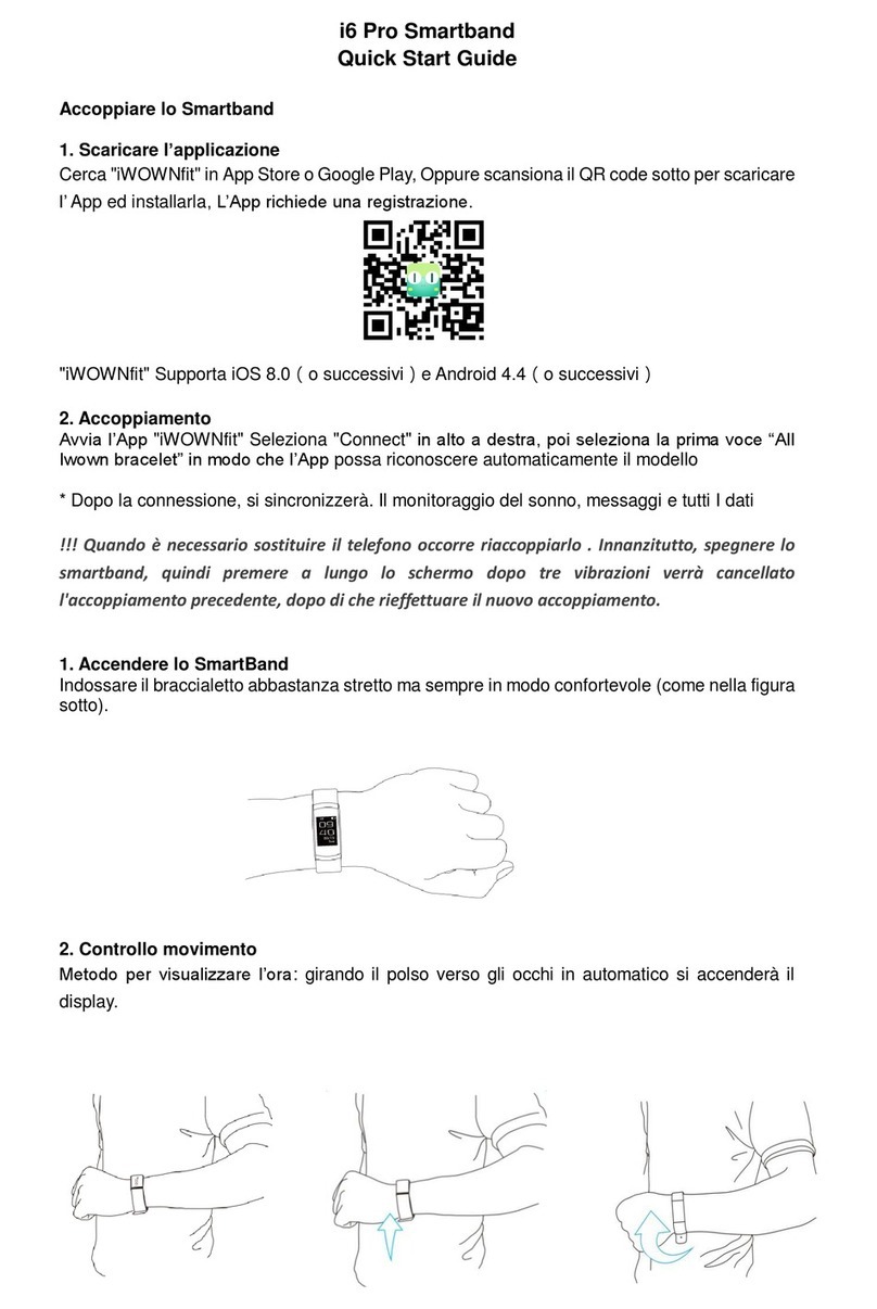 Iwown i6 Pro quick start guide