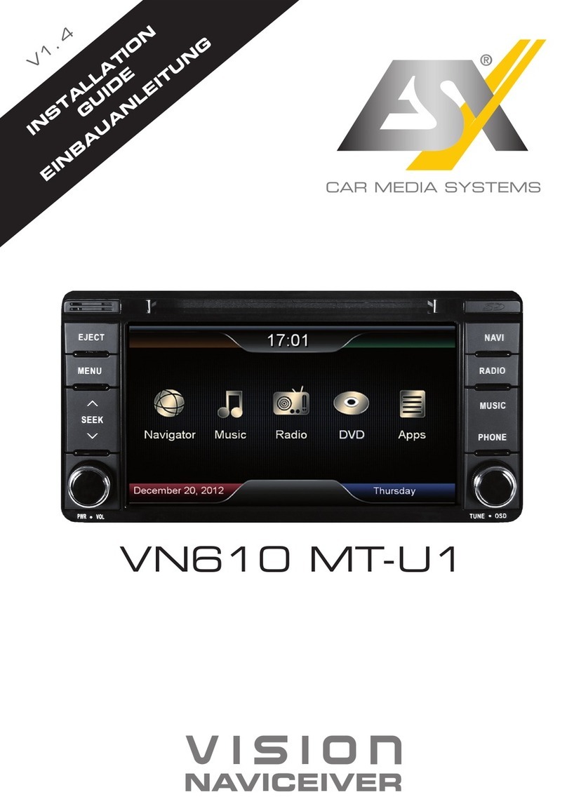 ESX VISION NAVICEIVER VN610 MT-U1 User manual