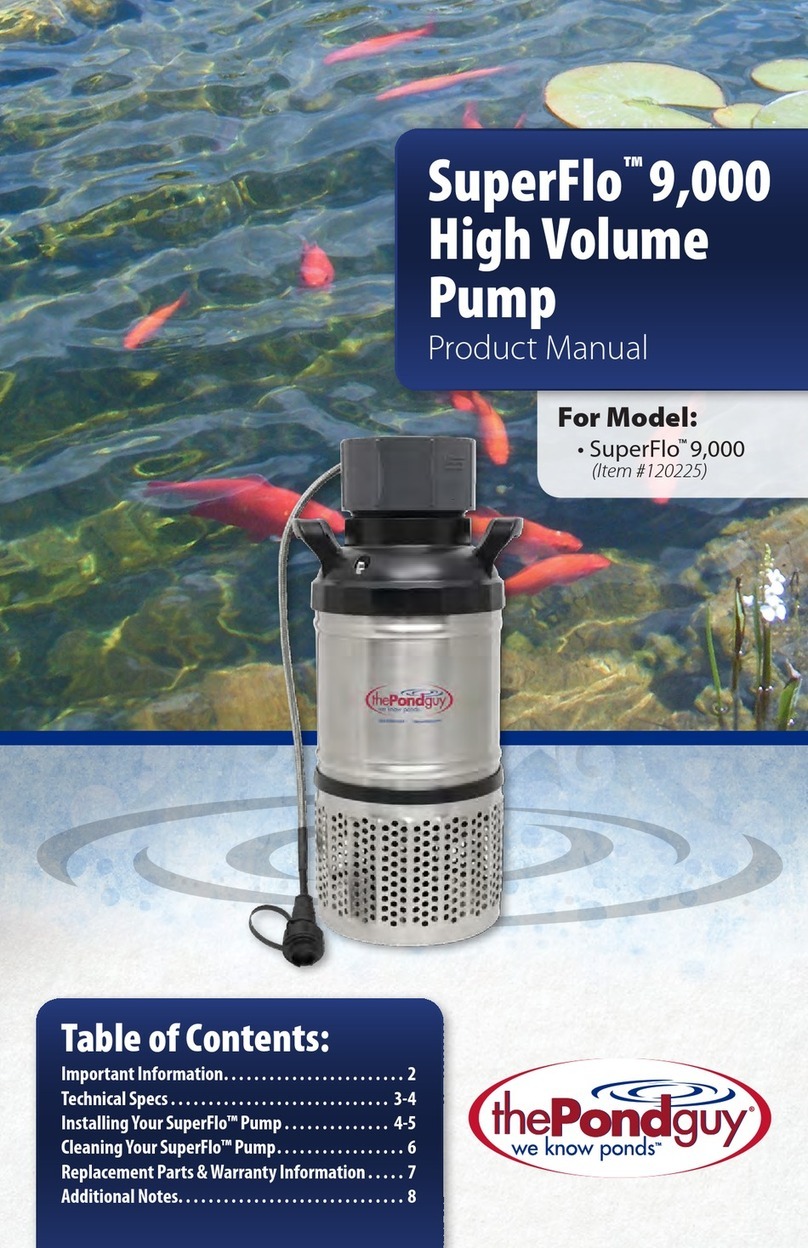 ThePondguy SuperFlo 9000 product manual ThePondguy SuperFlo 9000 product manual