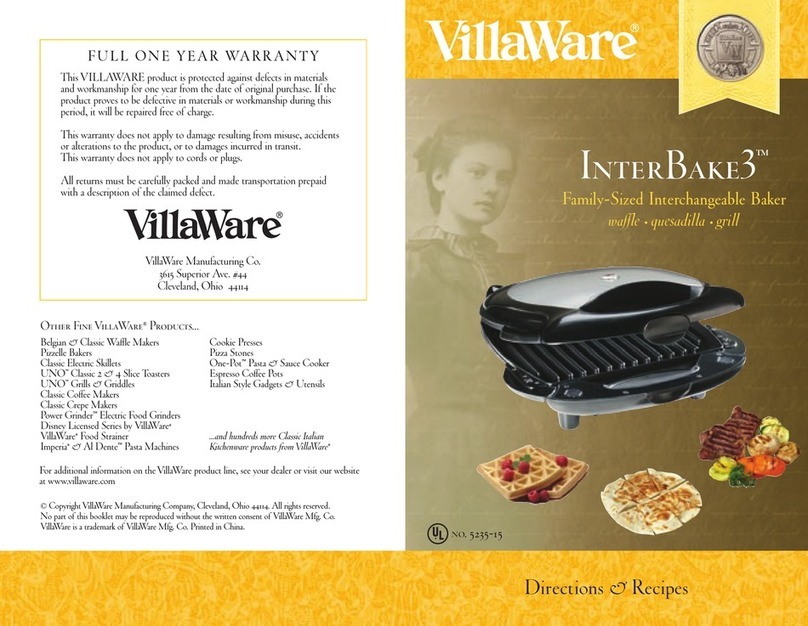 Villaware InterBake3 Manual Villaware InterBake3 Manual