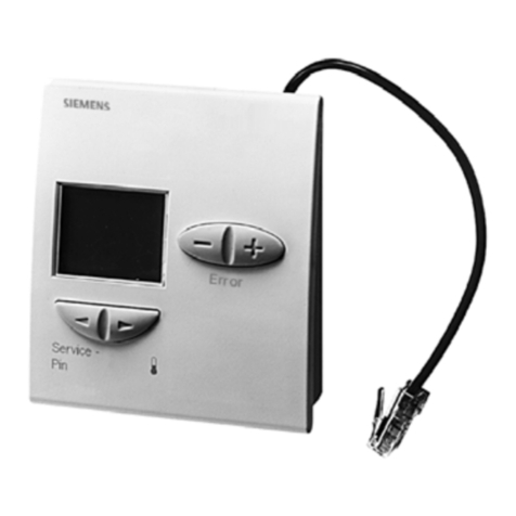 Siemens DESIGO RXT20.1 User manual