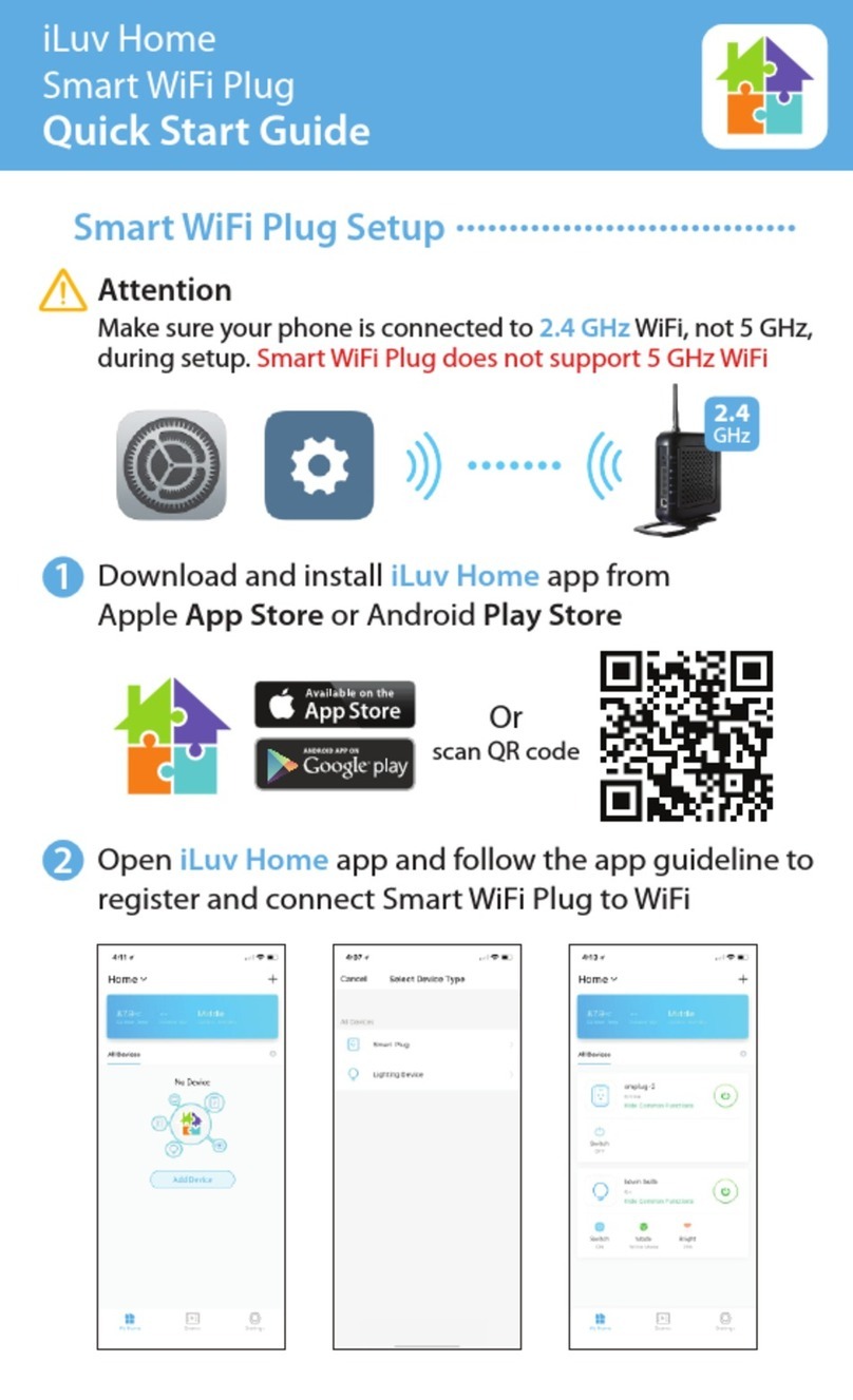 Iluv Smart WiFi Plug quick start guide