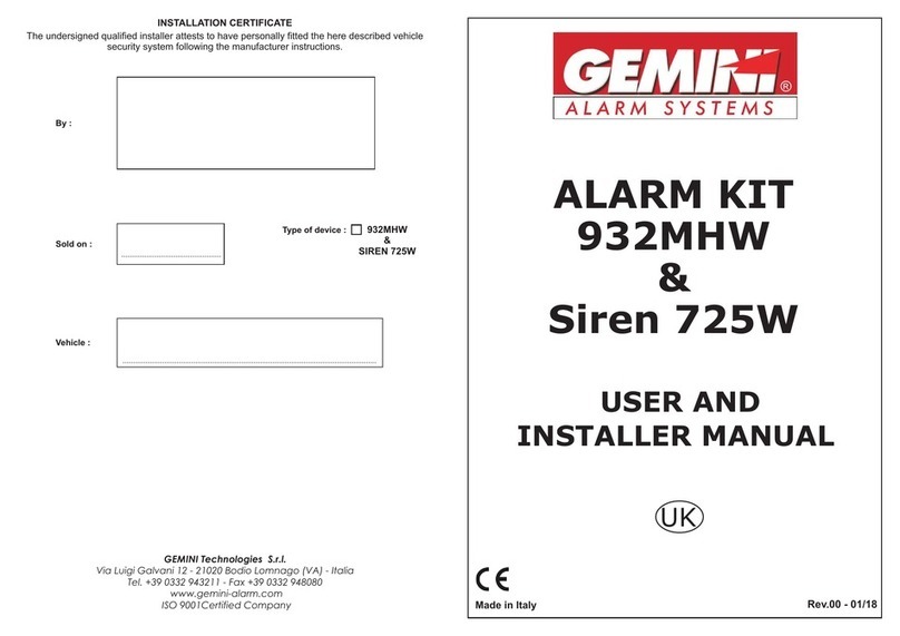 Gemini 932MHW Use and care manual